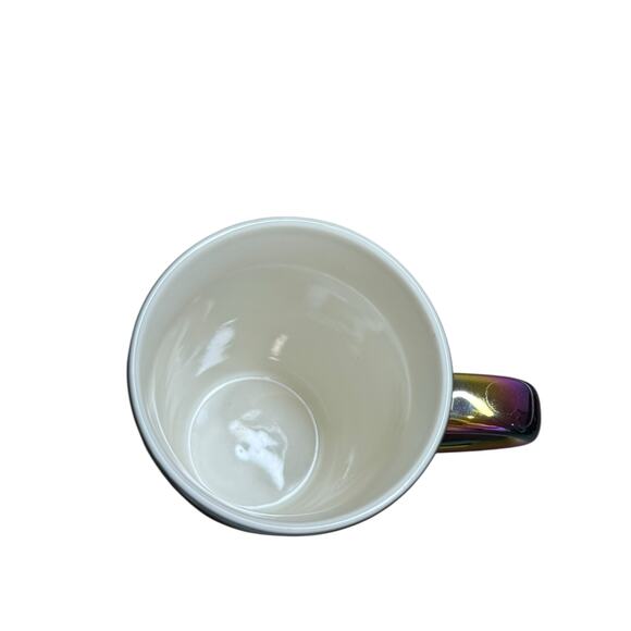 Starbucks Iridescent Oil Slick Mug Holiday 2022 Mermaid 16oz Rainbow Holographic - Picture 9 of 10